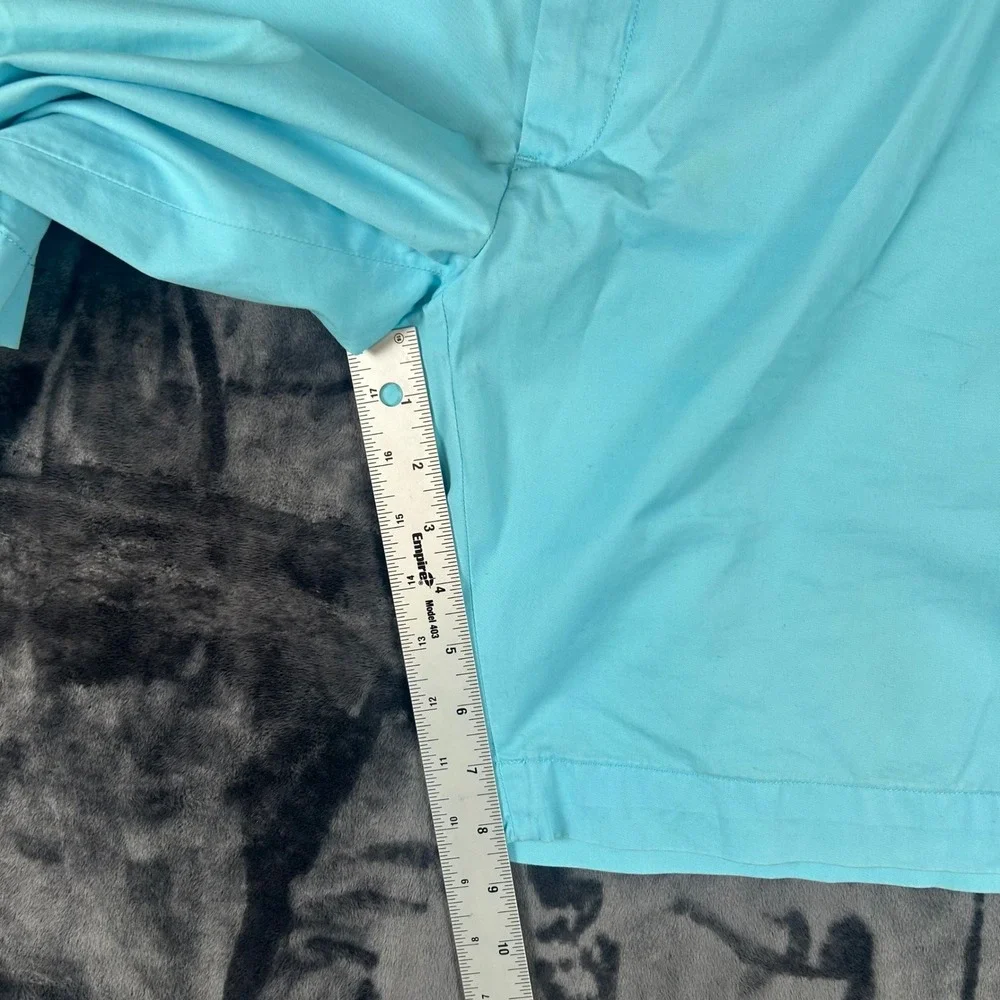 Polo Ralph Lauren Chino Shorts Mens 42 Blue Pima Cotton Flat Front Classic Fit‎